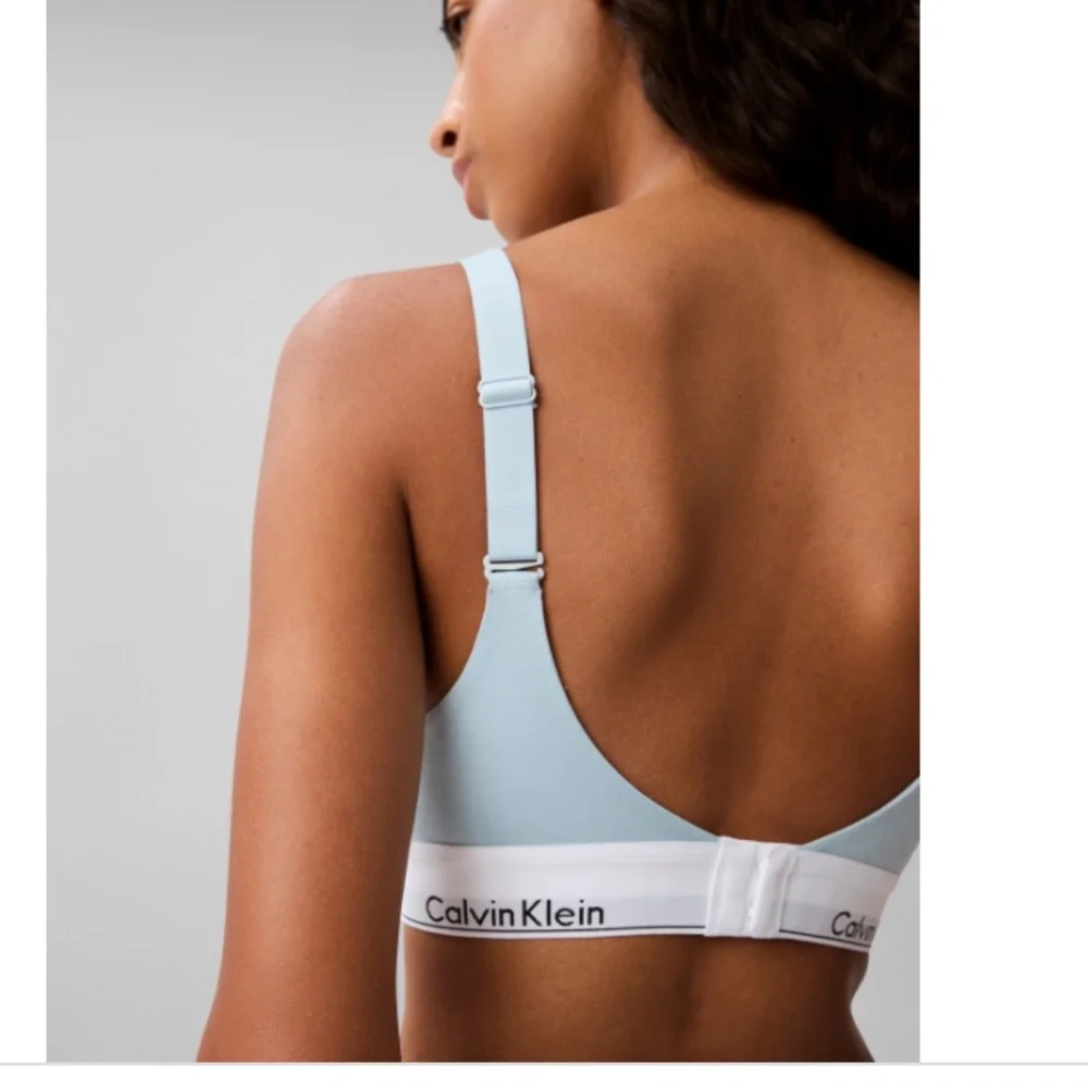 Calvin Klein Women's Modern Cotton Lift Bralette QF7900 - Sterling Blue NWT - Picture 2 of 4
